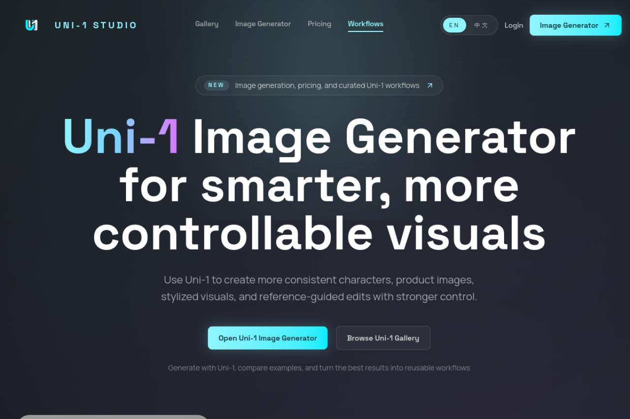 Uni-1 Studio preview