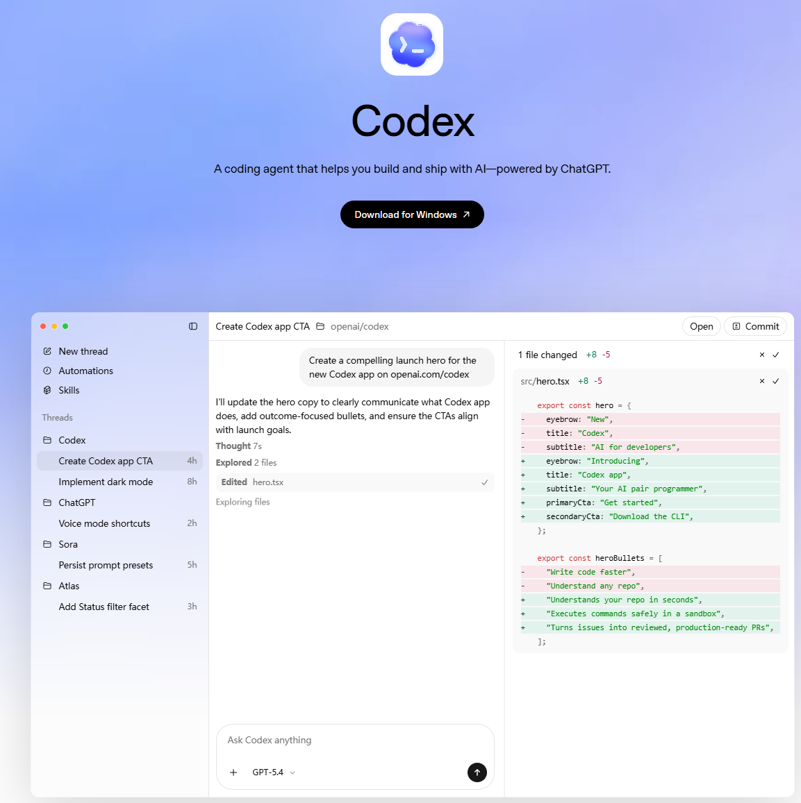 Codex preview
