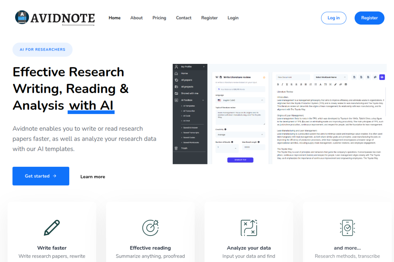 Avidnote preview