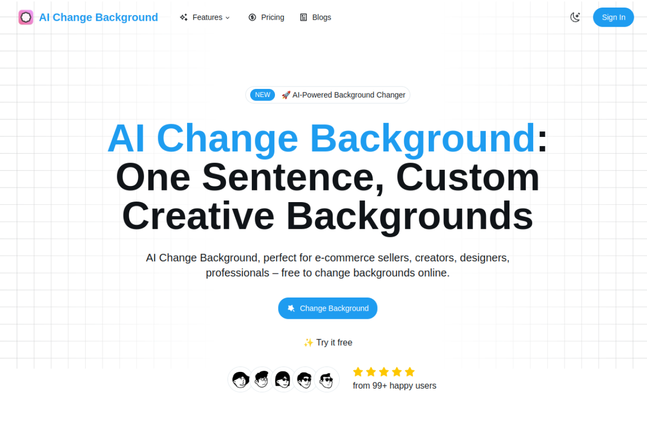 AI Change Background preview